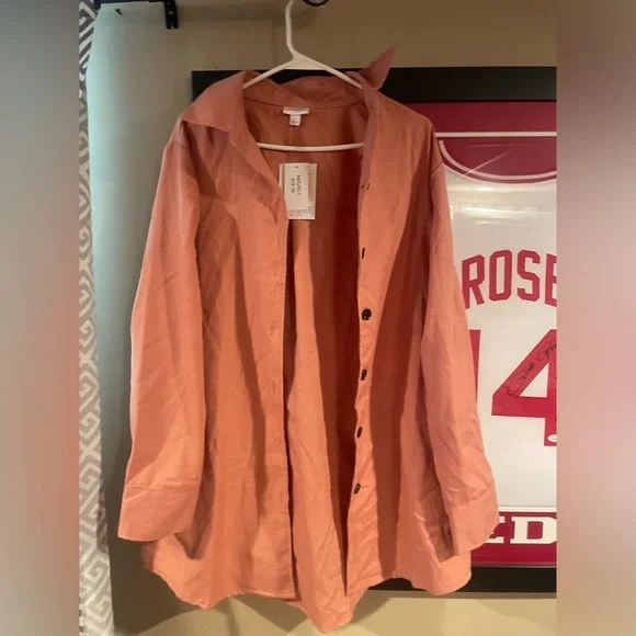 LulaRoe “Abigail” Shacket Button Up Top - Picture 2 of 12